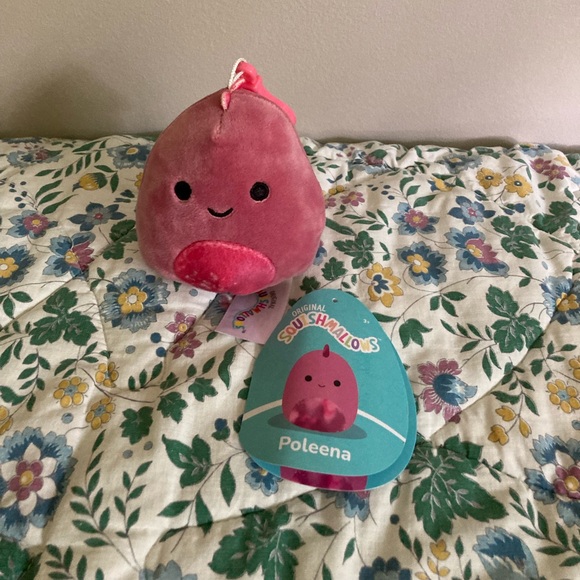 Poleena The Dinosaur 3.5" Squishmallow Clip - Picture 3 of 5
